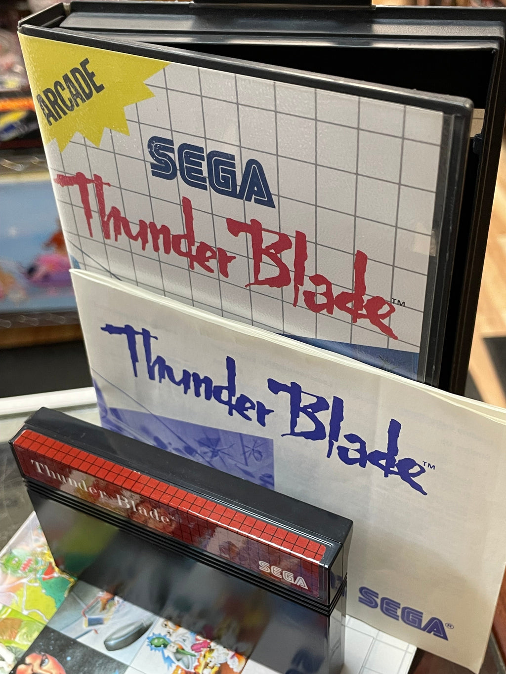 Thunder Blade (SEGA Master System SMS, Video Games) **COMPLETE**