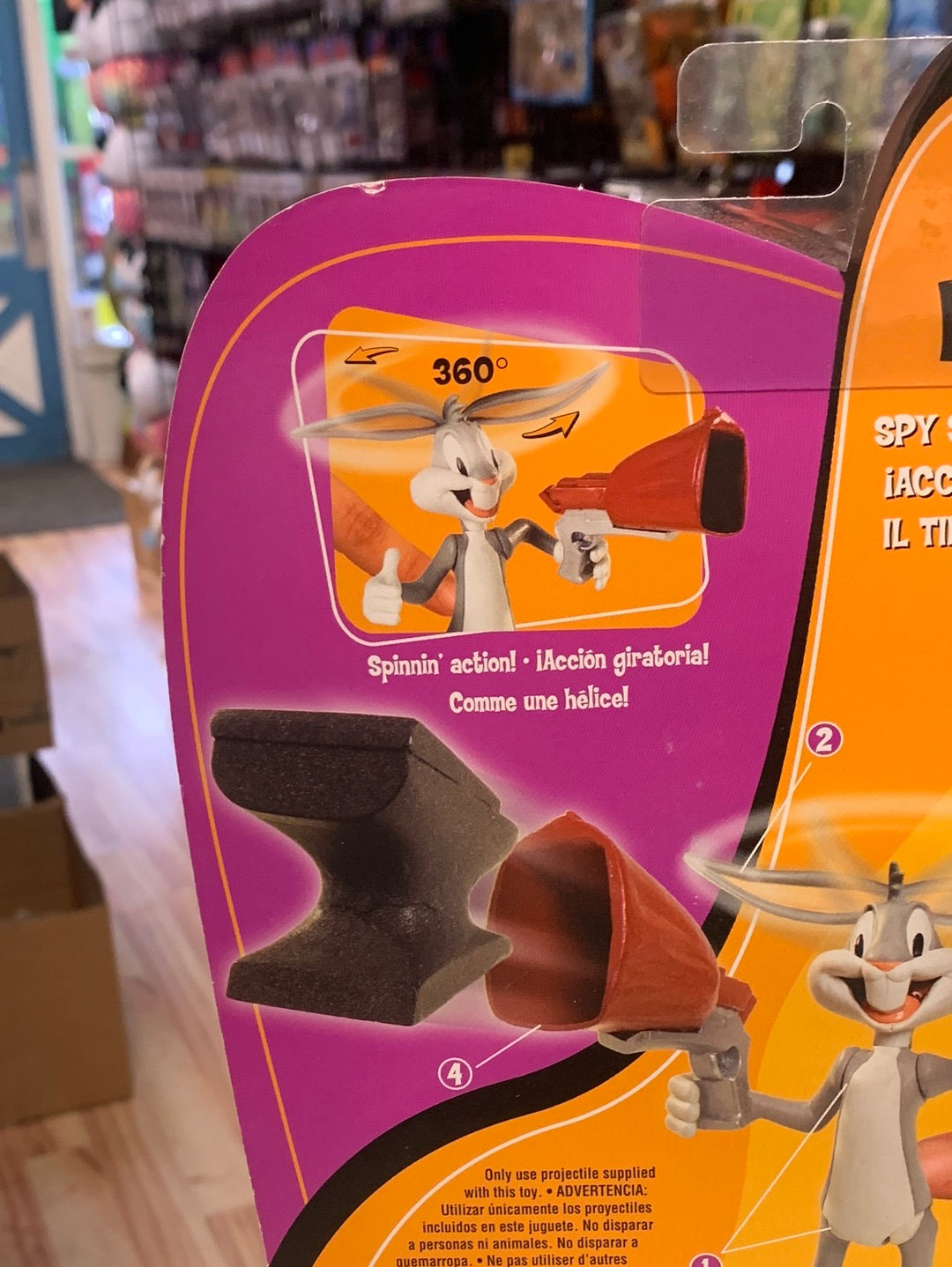 Shootin Action Bugs Bunny(Vintage Looney Tunes, Mattel) SEALEDn