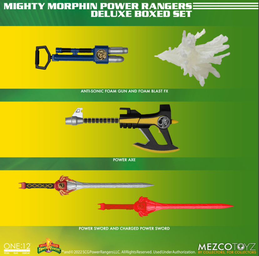 Mezco Toyz One:12 Collective Mighty Morphin' Power Rangers Deluxe Boxed Set
