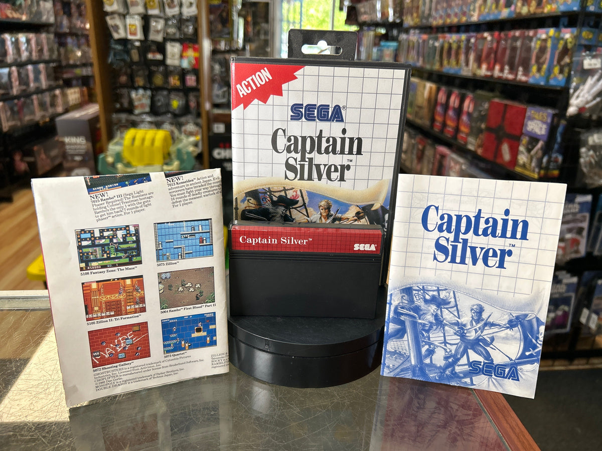 Captain Silver 0840 (SEGA Master System SMS, Video Games) **COMPLETE**