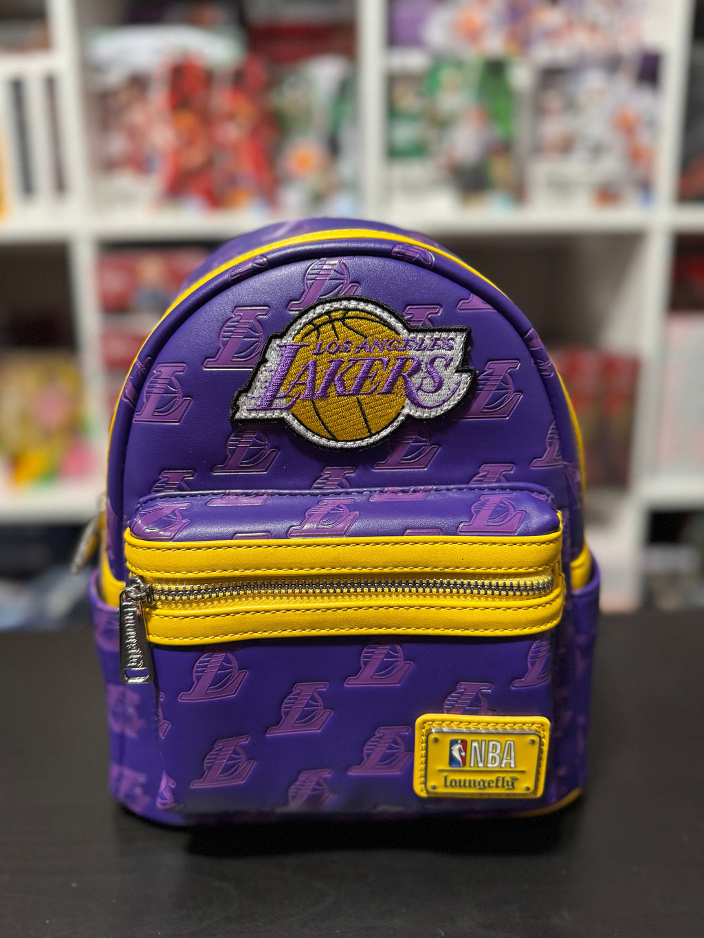 NBA Los Angeles Lakers Debossed Logo Mini Sports Backpack by Loungefly