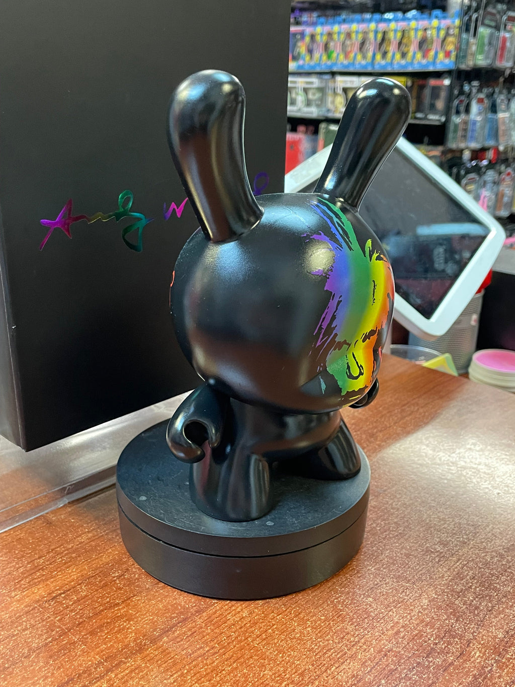 Andy Warhol Fright Wig Self-Portrait 8" (KidRobot, Masterpiece Dunny) OPEN BOX