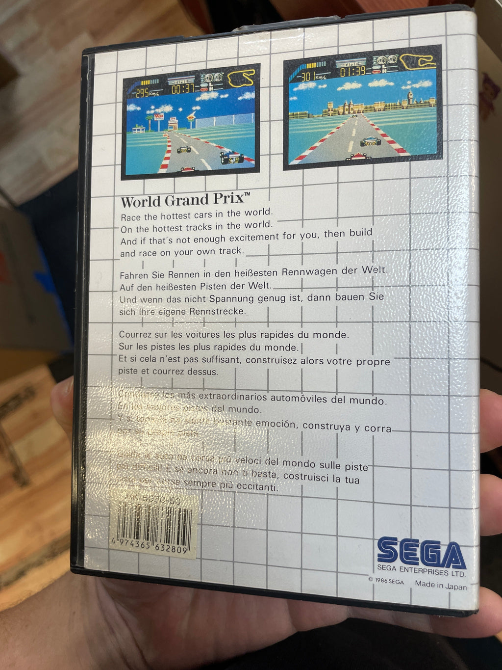 World Grand Prix (SEGA Master System SMS, Video Games) **COMPLETE**