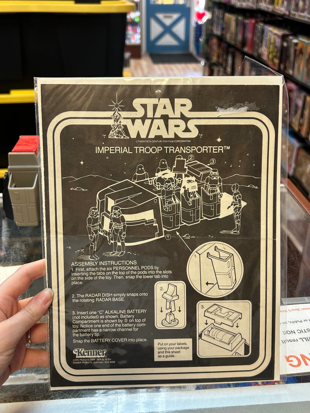 Imperial Troop Transport with Instructions (Vintage Star Wars, Kenner) COMPLETE