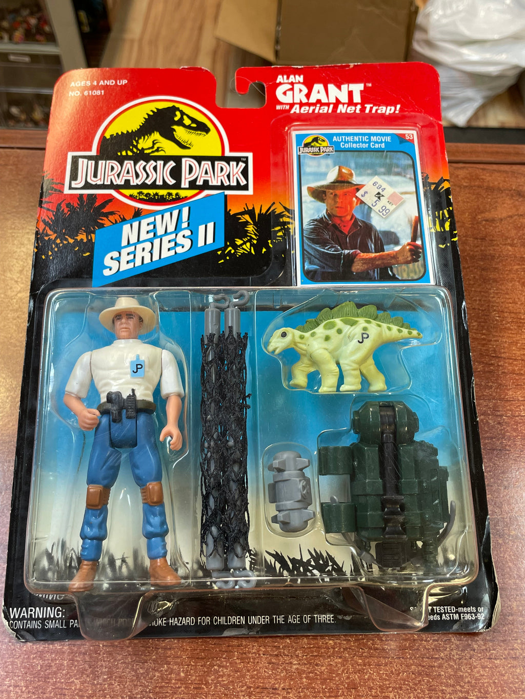 Alan Grant (Vintage Jurassic Park, Kenner) ** SEALED**