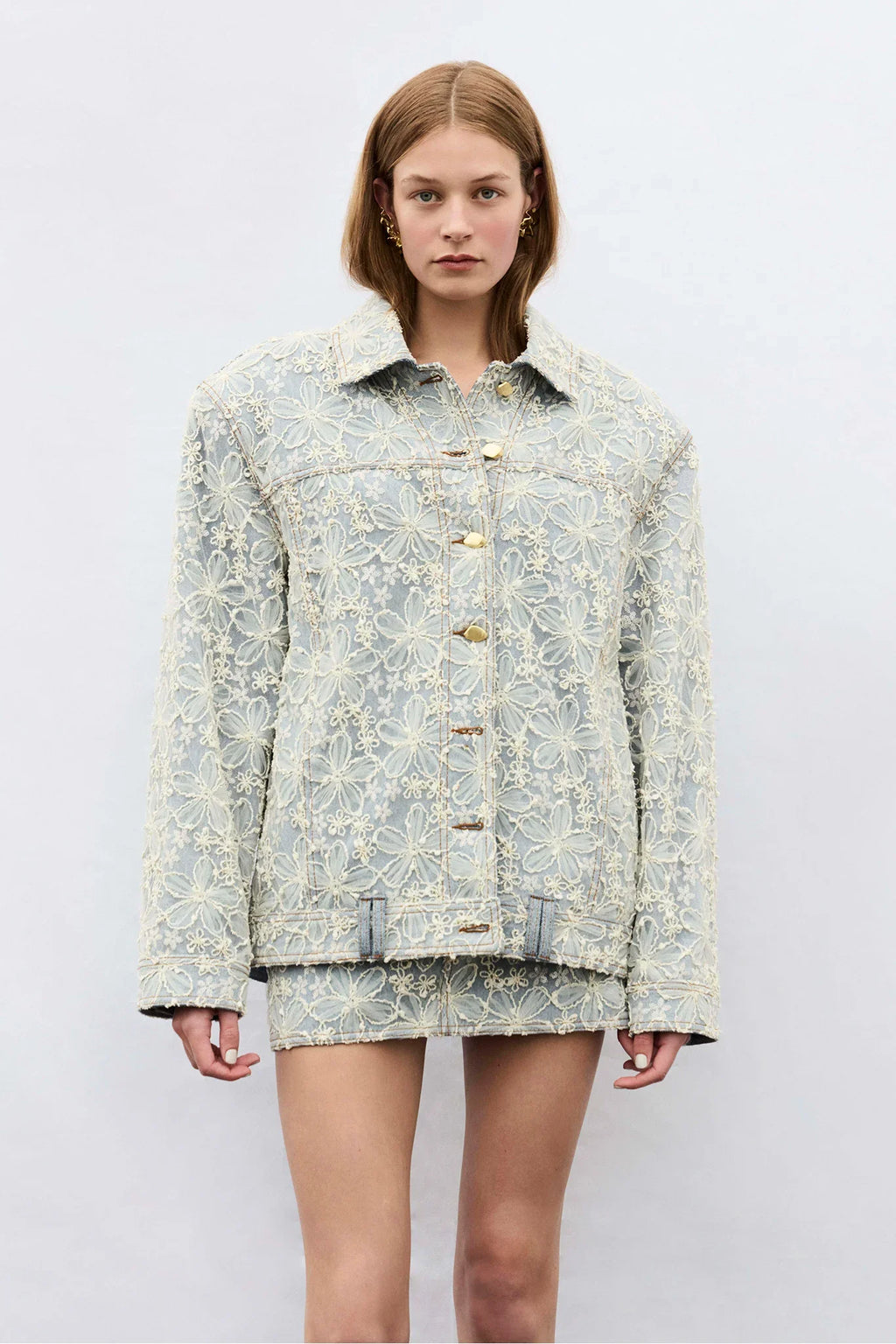 Aje Bloom Lace Skirt