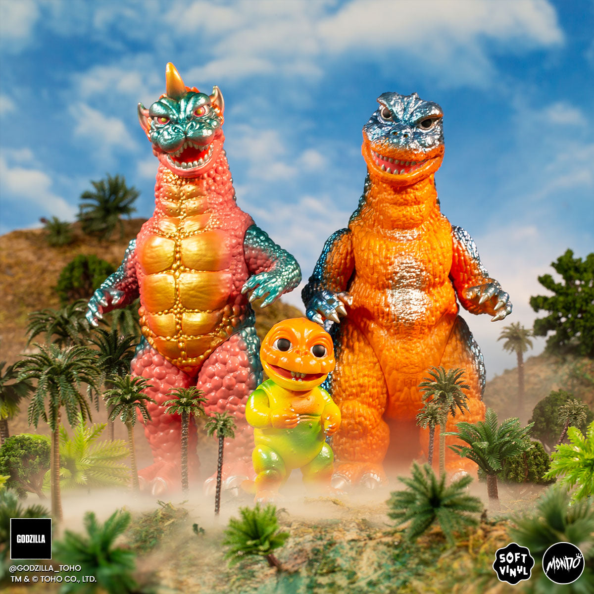 All Monsters Attack Soft Vinyl Figure Set - Tropical Variant
