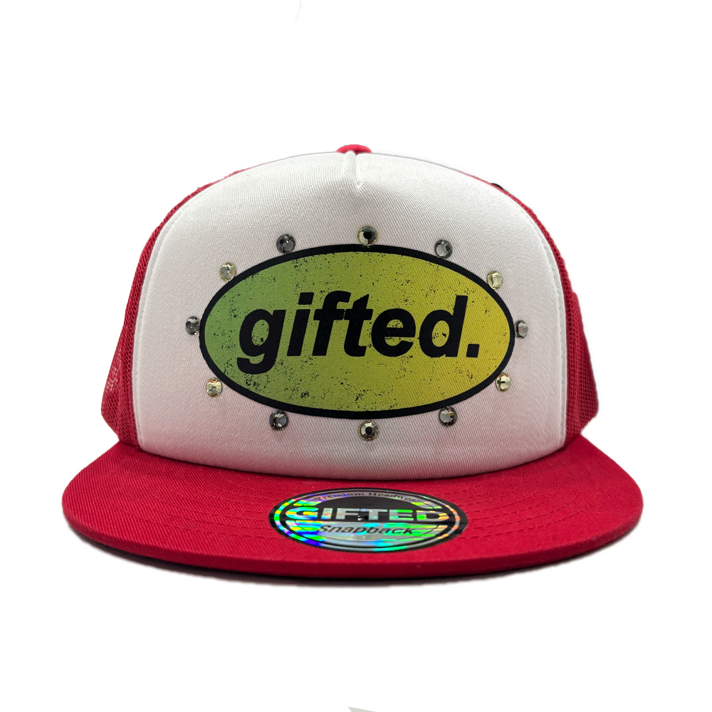 Everyone Is Gifted Hat White Red