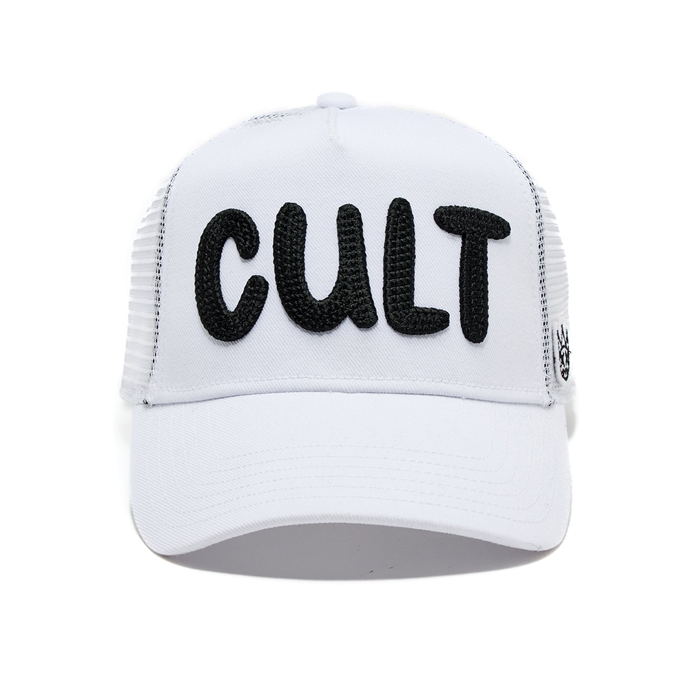 Cult of Individuality Cult's Cult Chain Logo Hat in White