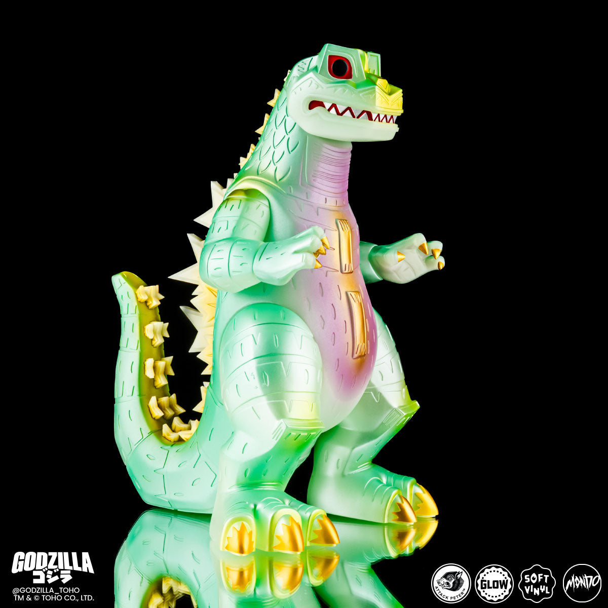 Godzilla - Vinyl Designer Figure by Attack Peter - Kaiju Night Light Variant