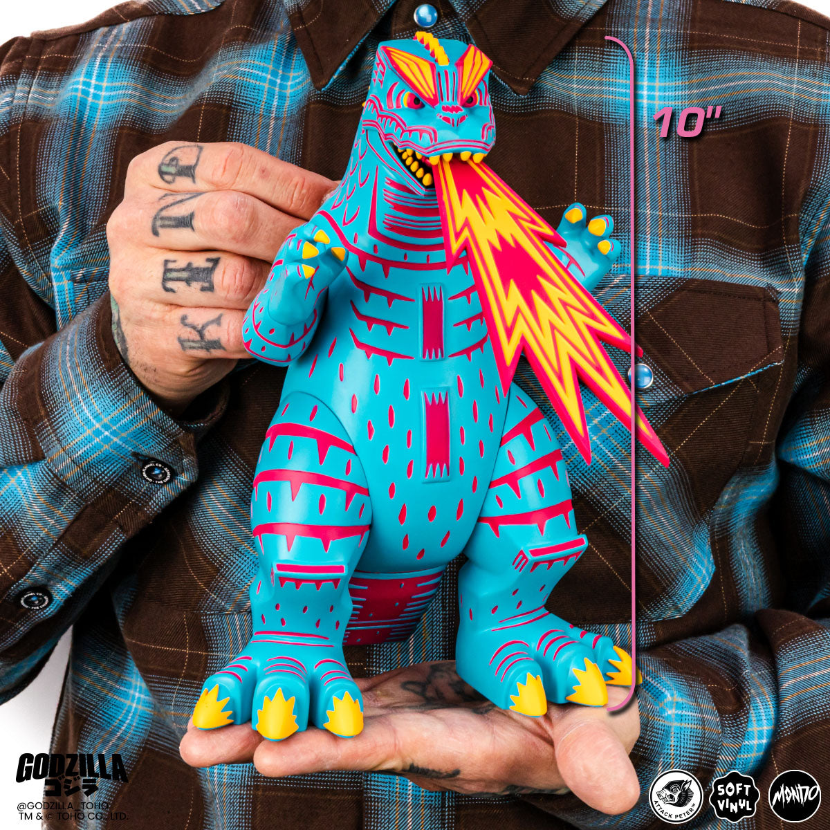 Godzilla - Vinyl Designer Figure by Attack Peter - Vice City Rage Variant