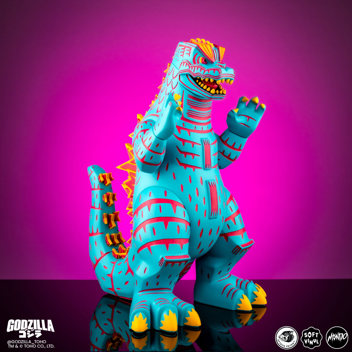 Godzilla - Vinyl Designer Figure by Attack Peter - Vice City Rage Variant