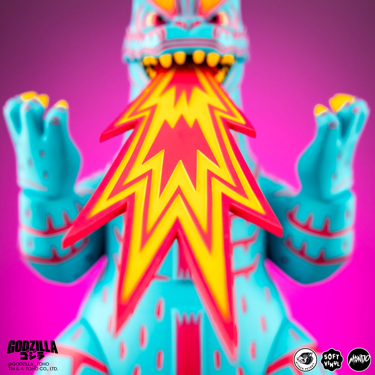 Godzilla - Vinyl Designer Figure by Attack Peter - Vice City Rage Variant