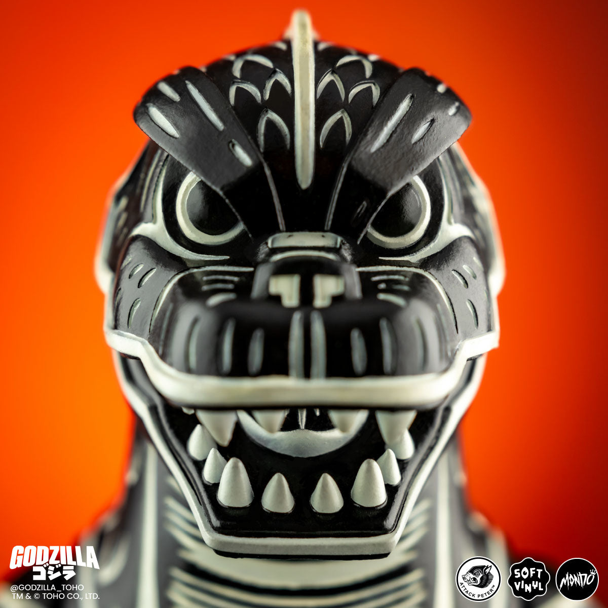Godzilla - Vinyl Designer Figure by Attack Peter - Linocut Variant