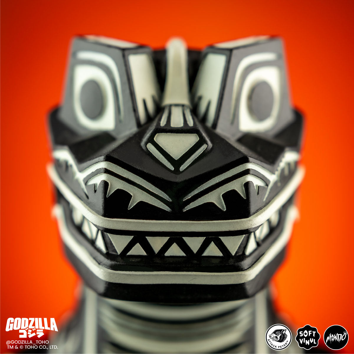 Godzilla - Vinyl Designer Figure by Attack Peter - Linocut Variant