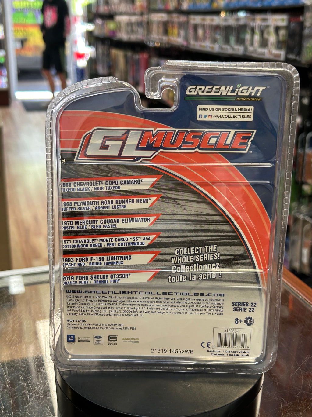 2019 Ford Shelby GT350R (GL Muscles, GreenLight) SEALED