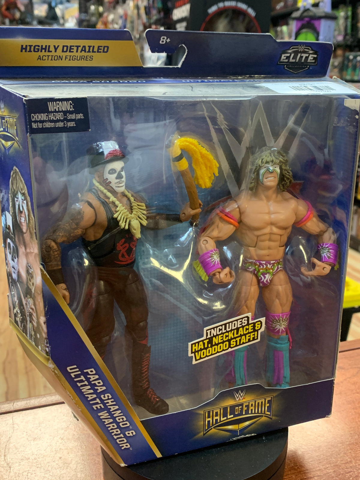 Papa Shango & Ultimate Warrior (WWE Elites, Mattel) SEALED