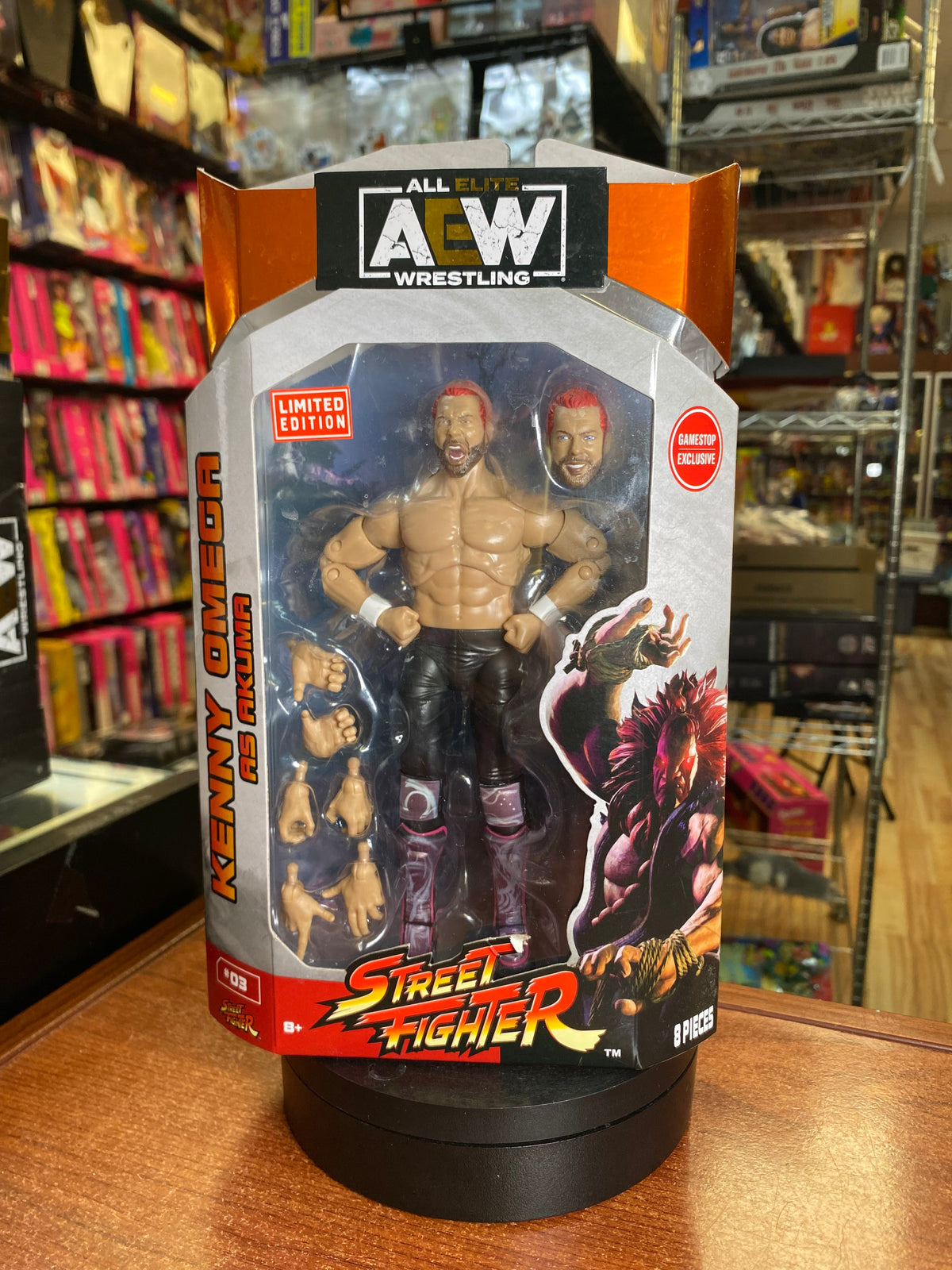 Kenny Omega As Akuma #03 (AEW Street Fighter, Jazwares) SEALED