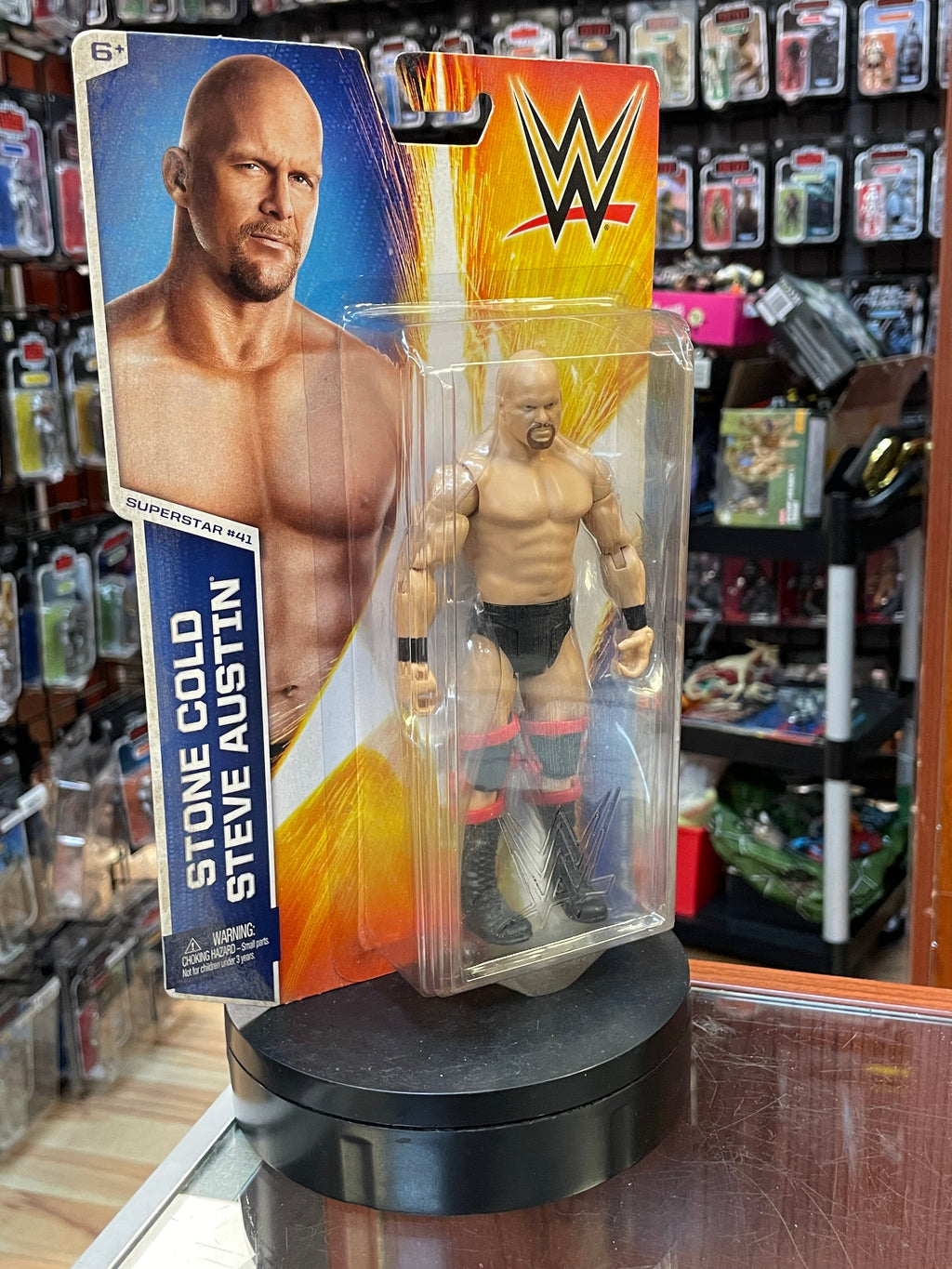 Stone Cold Steve Austin Red Braces (WWE Basic, Mattel) **SEALED**