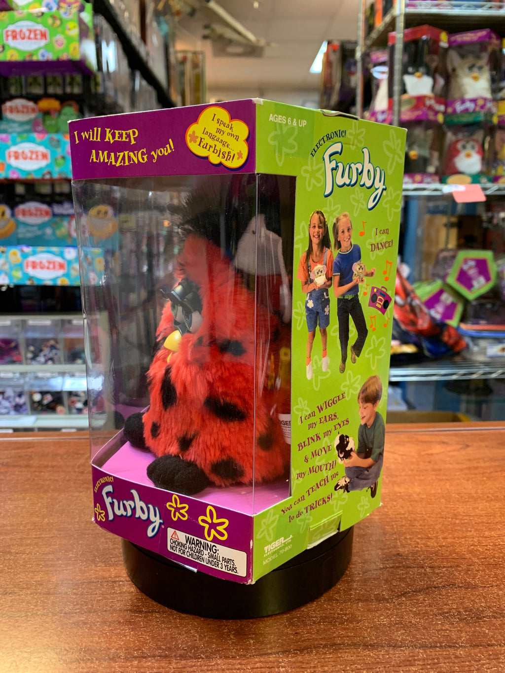 LadyBug Furby EYE ERROR (Vintage Furby, Tiger Electronics) SEALED