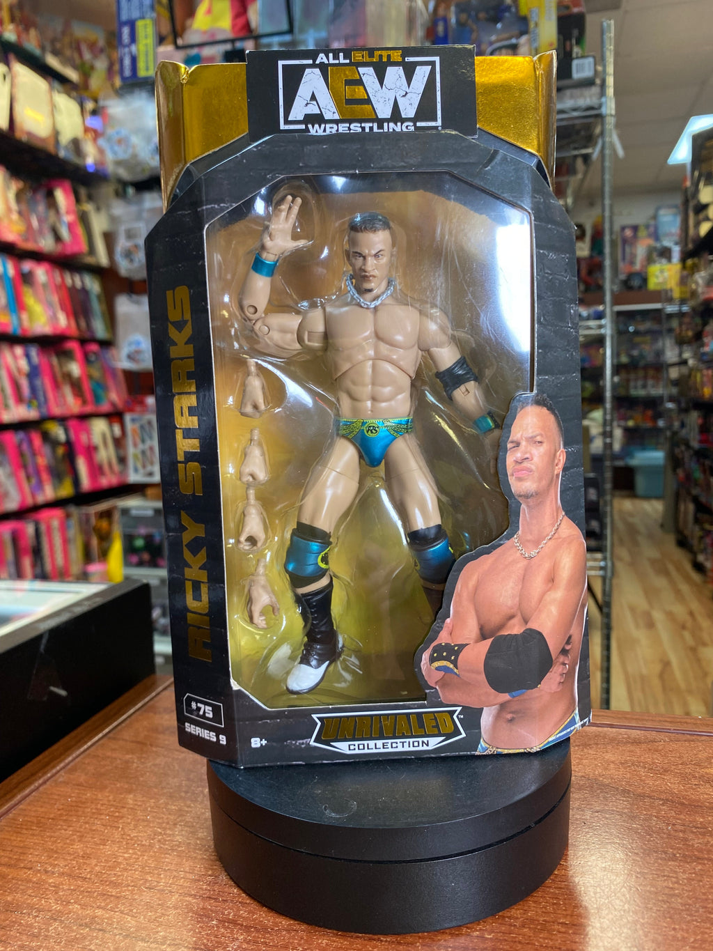 Ricky Starks #75 (AEW Unrivaled Collection, Jazwares) SEALED