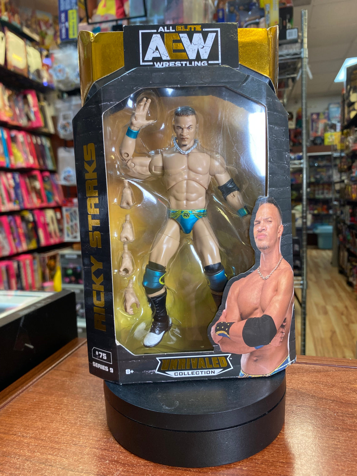 Ricky Starks #75 (AEW Unrivaled Collection, Jazwares) SEALED