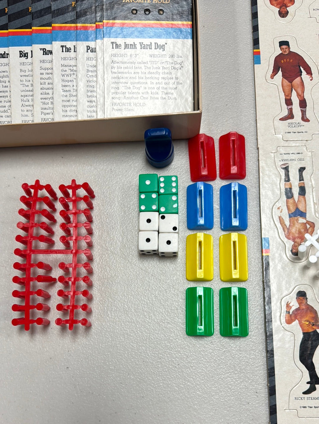 Wrestling Superstars Board Game (Vintage WWF, Milton Bradley) Complete