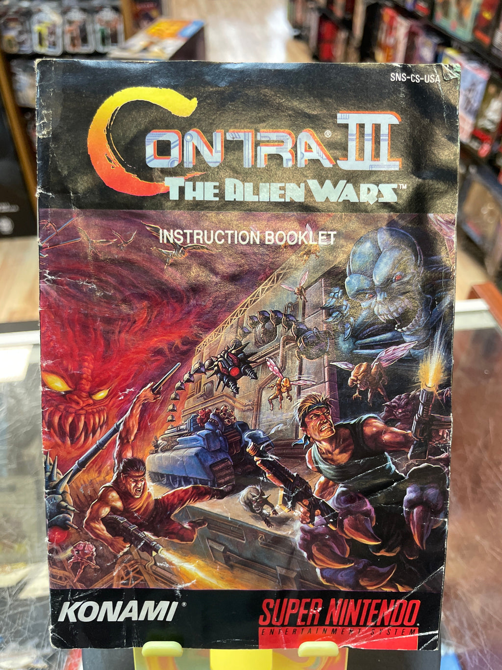Contra III: Alien Wars with Box & Manual (SNES Super Nintendo, Vintage Video Games) LOOSE (Copy)