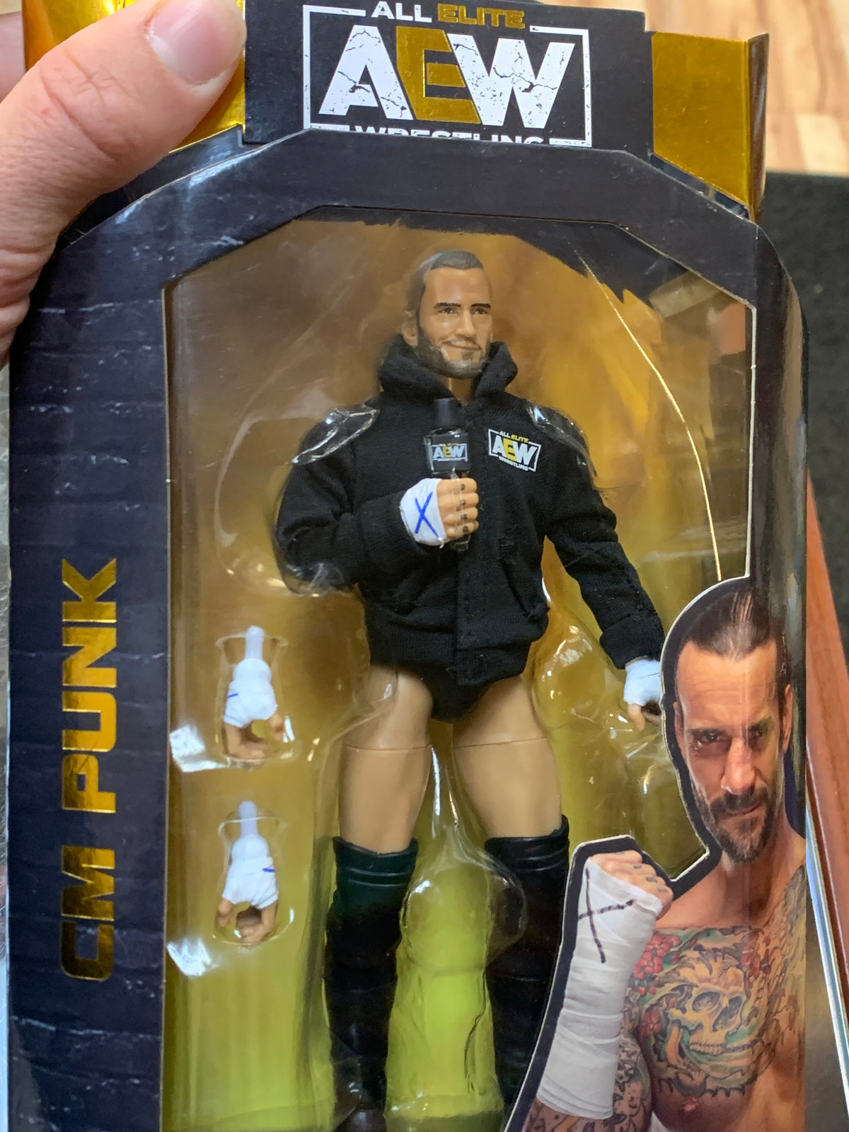 CM Punk #89 (AEW All Elite Wrestling, Jazwares) **SEALED**
