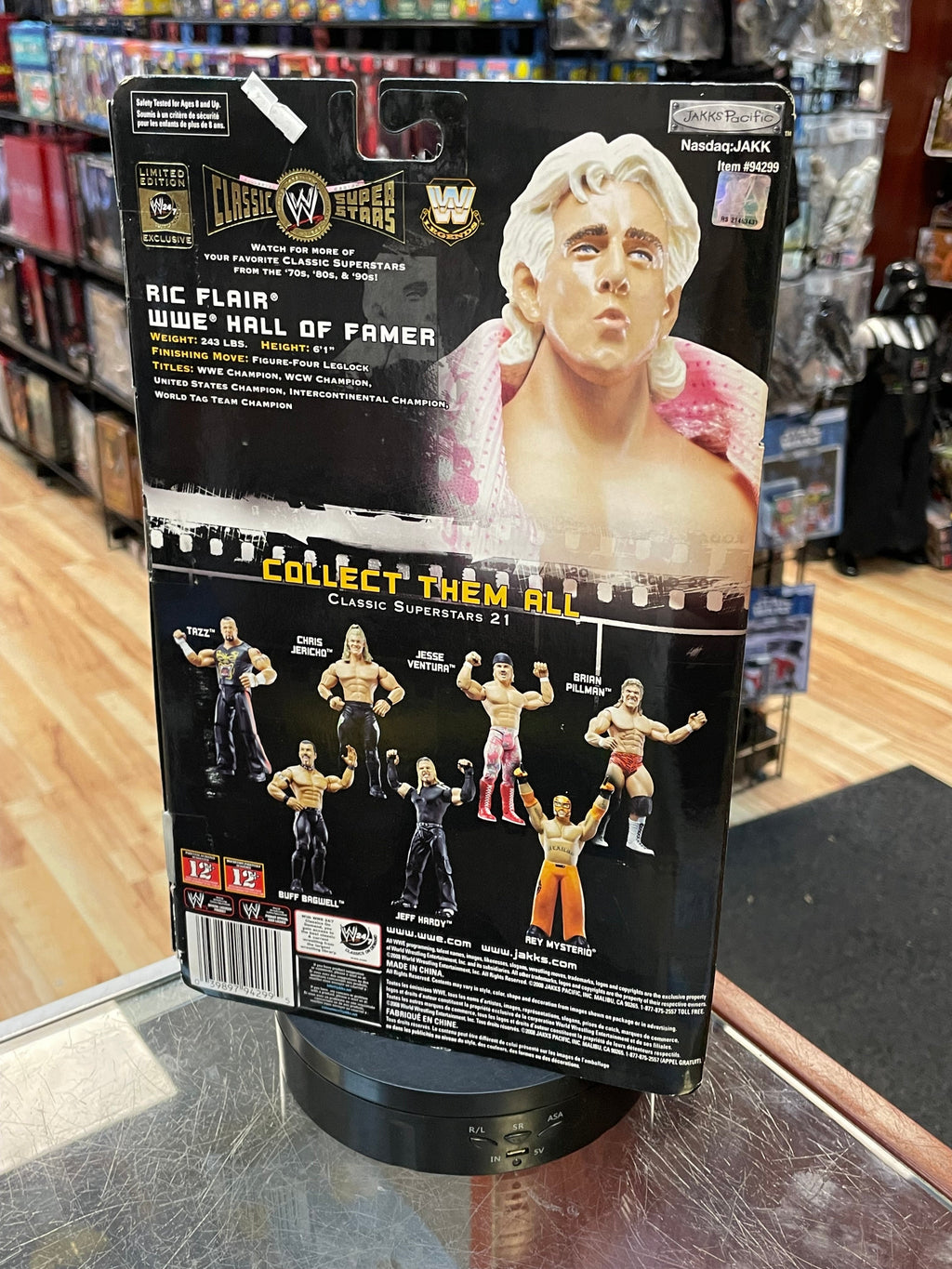 Ric Flair Signed with JSA -24/7 Exclusive- (WWF Classic Superstars, Jakks) **SEALED**