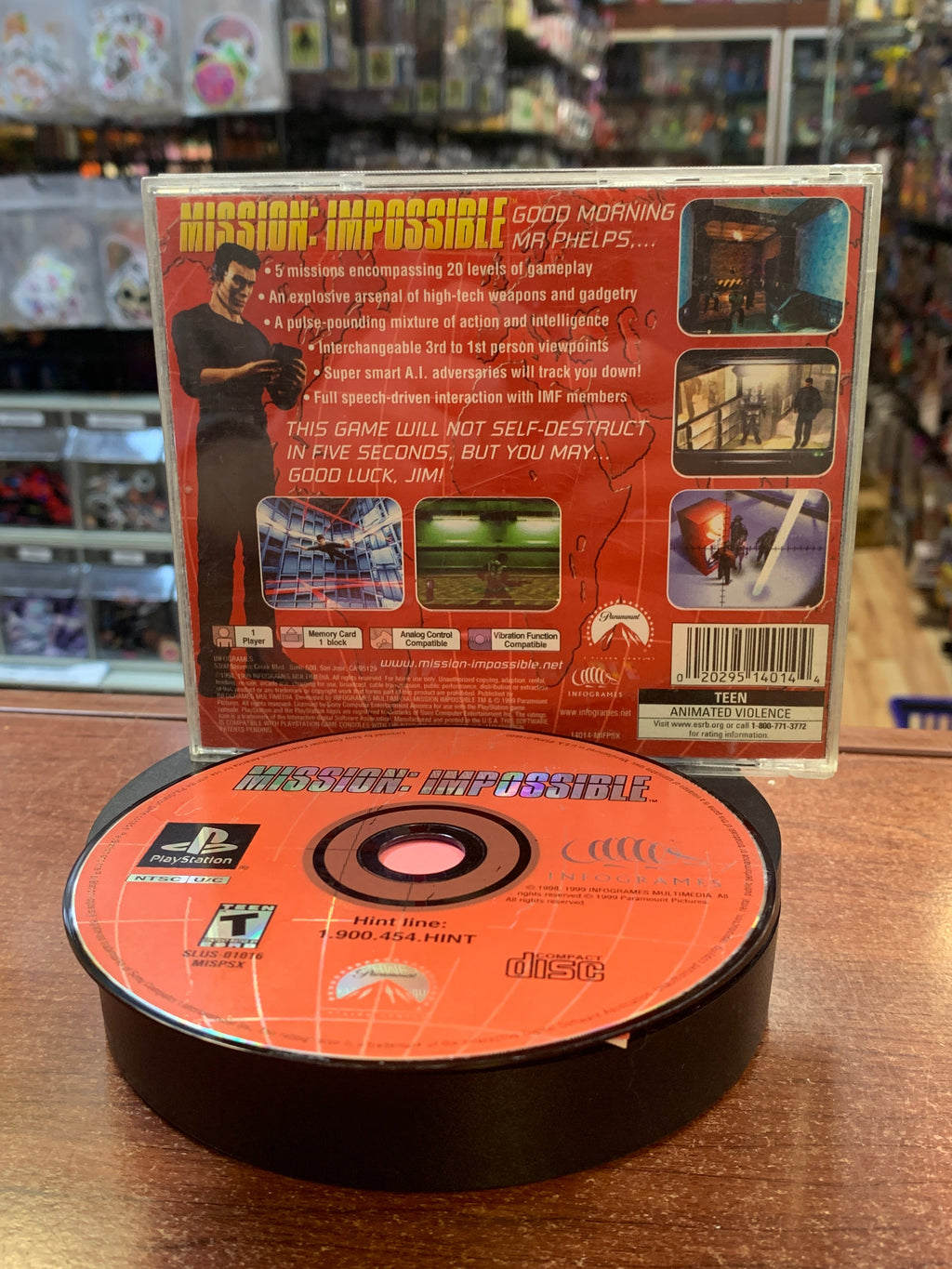 Mission Impossible (PS1 Playstation, Video Game) **TESTED**
