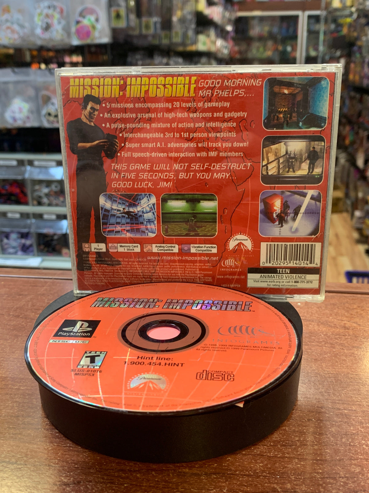 Mission Impossible (PS1 Playstation, Video Game) **TESTED**