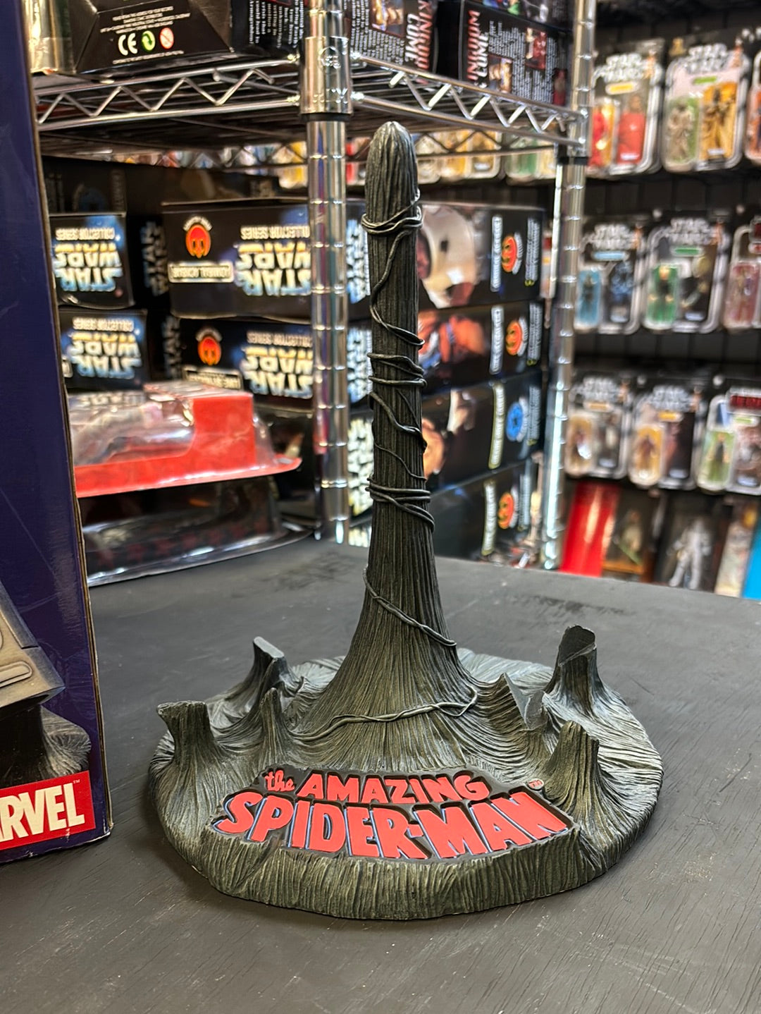 Spider-Man Web Shooter Pewter Statue (Marvel, Diamond Select) NIB