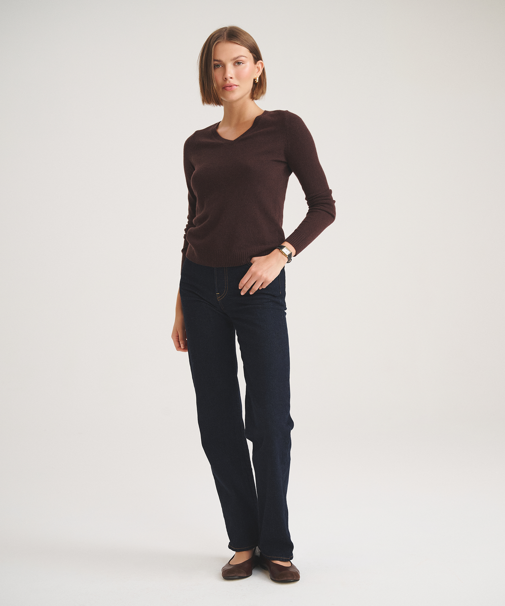 Basic Cashmere V-Neck Sweater 