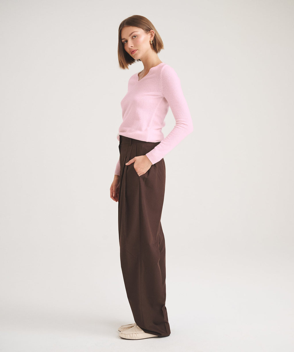 Basic Cashmere V-Neck Sweater 