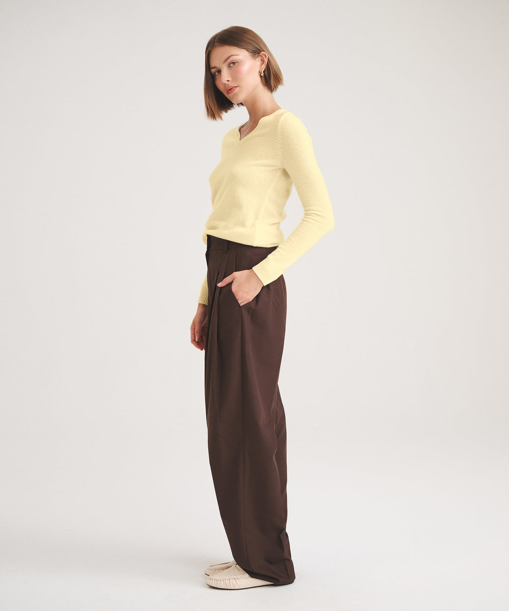 Basic Cashmere V-Neck Sweater 