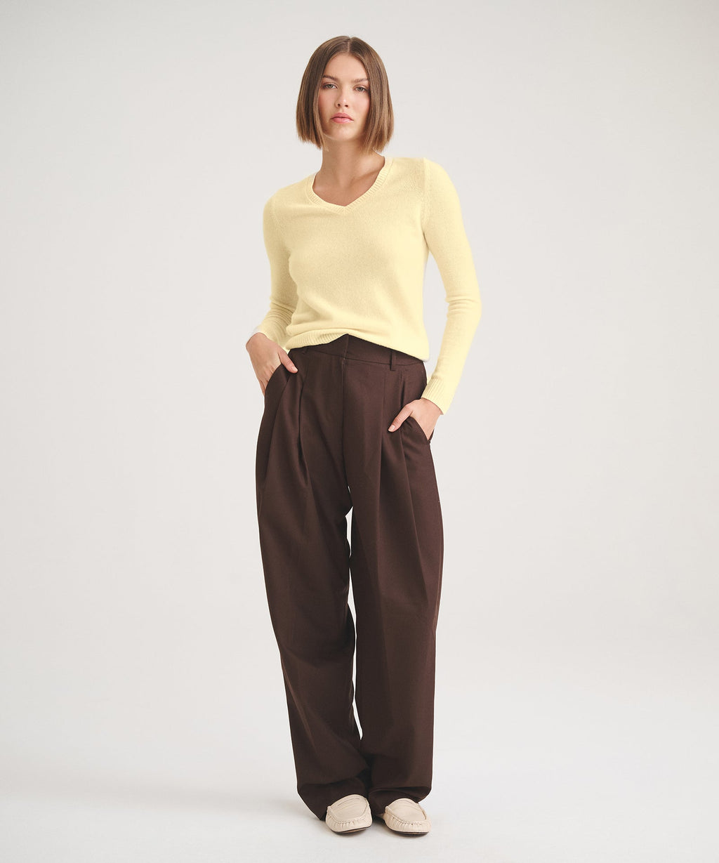 Basic Cashmere V-Neck Sweater 