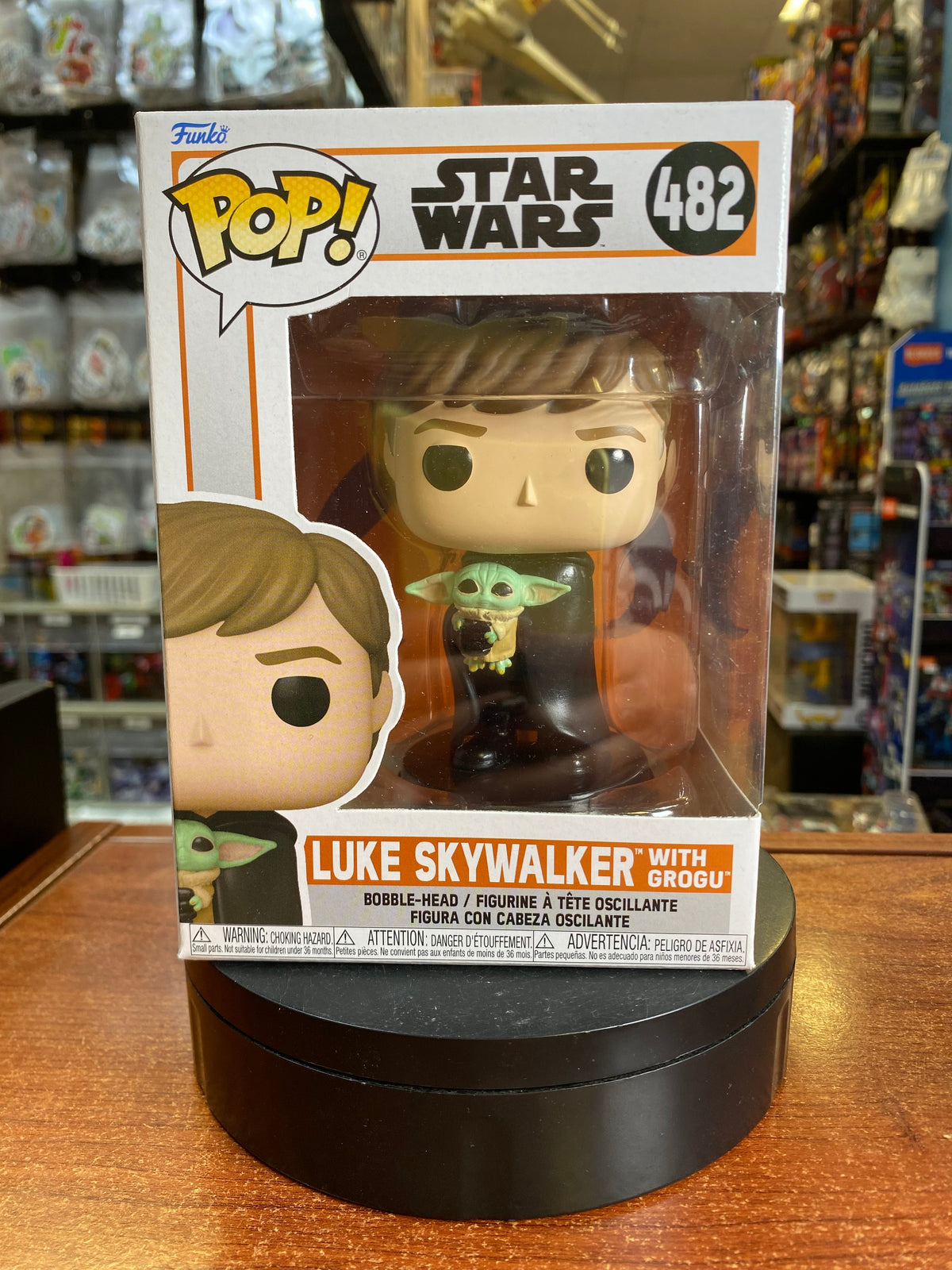 Luke Skywalker With Grogu #482 (Funko Pop, Star Wars)