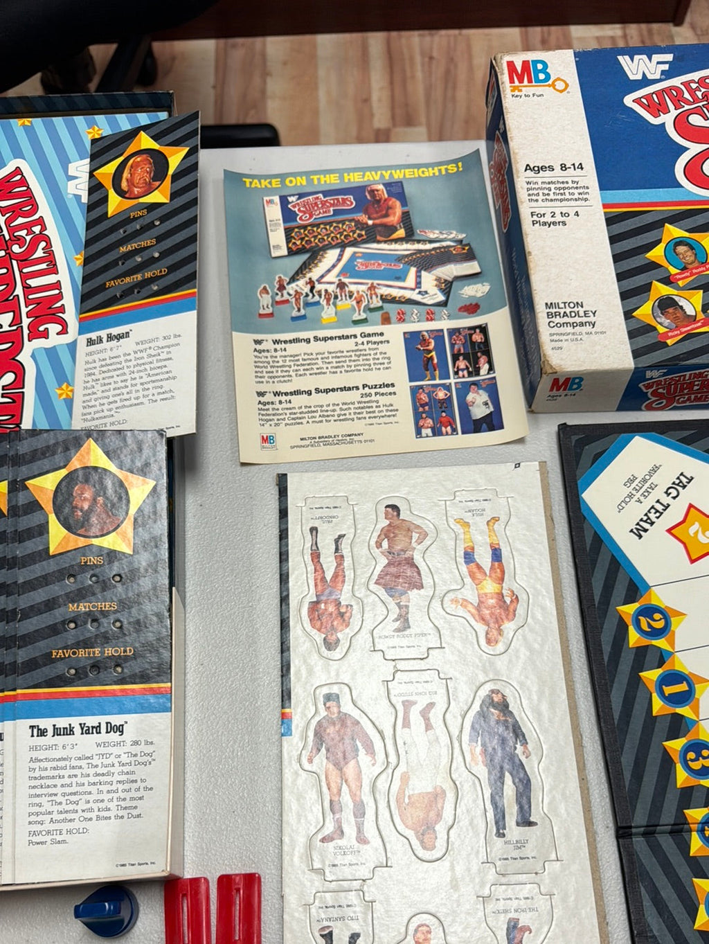 Wrestling Superstars Board Game (Vintage WWF, Milton Bradley) Complete