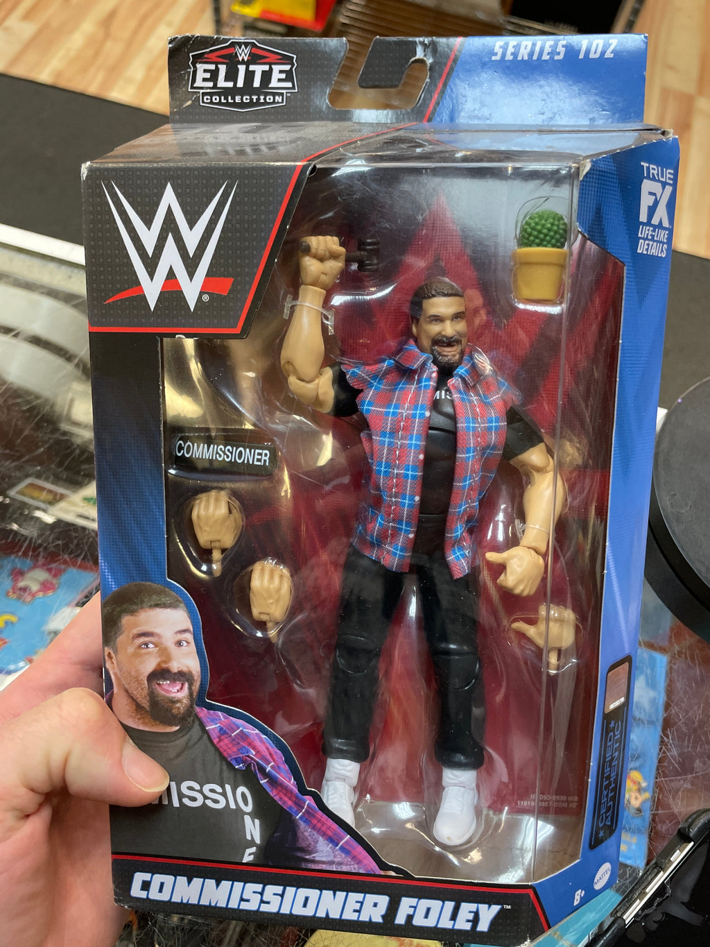 Commissioner Foley S102 (WWE Elite Collection, Mattel) SEALED