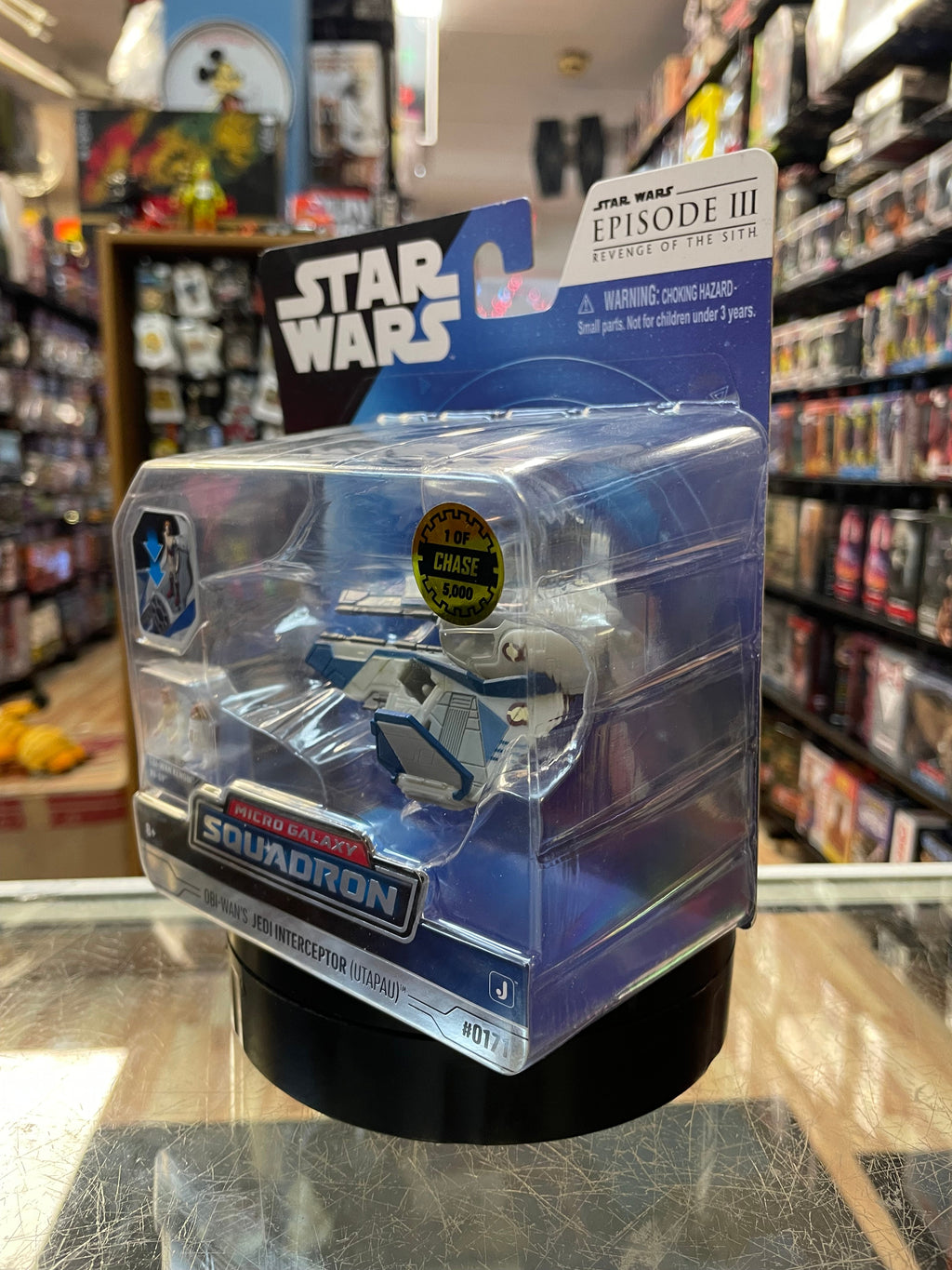 Obi Wans Jedi Interceptor -Chase 1/5000-  (Star Wars Micro Galaxy Squadron, Jazwares) **SEALED**