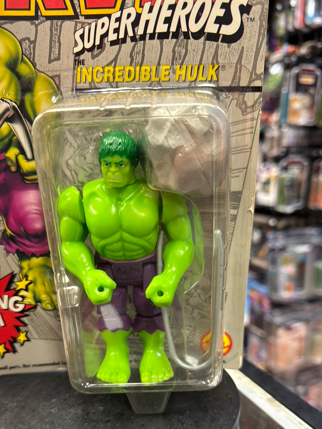 Crushing Arm Incredible Hulk (Vintage Marvel Superheroes, ToyBiz) Sealed