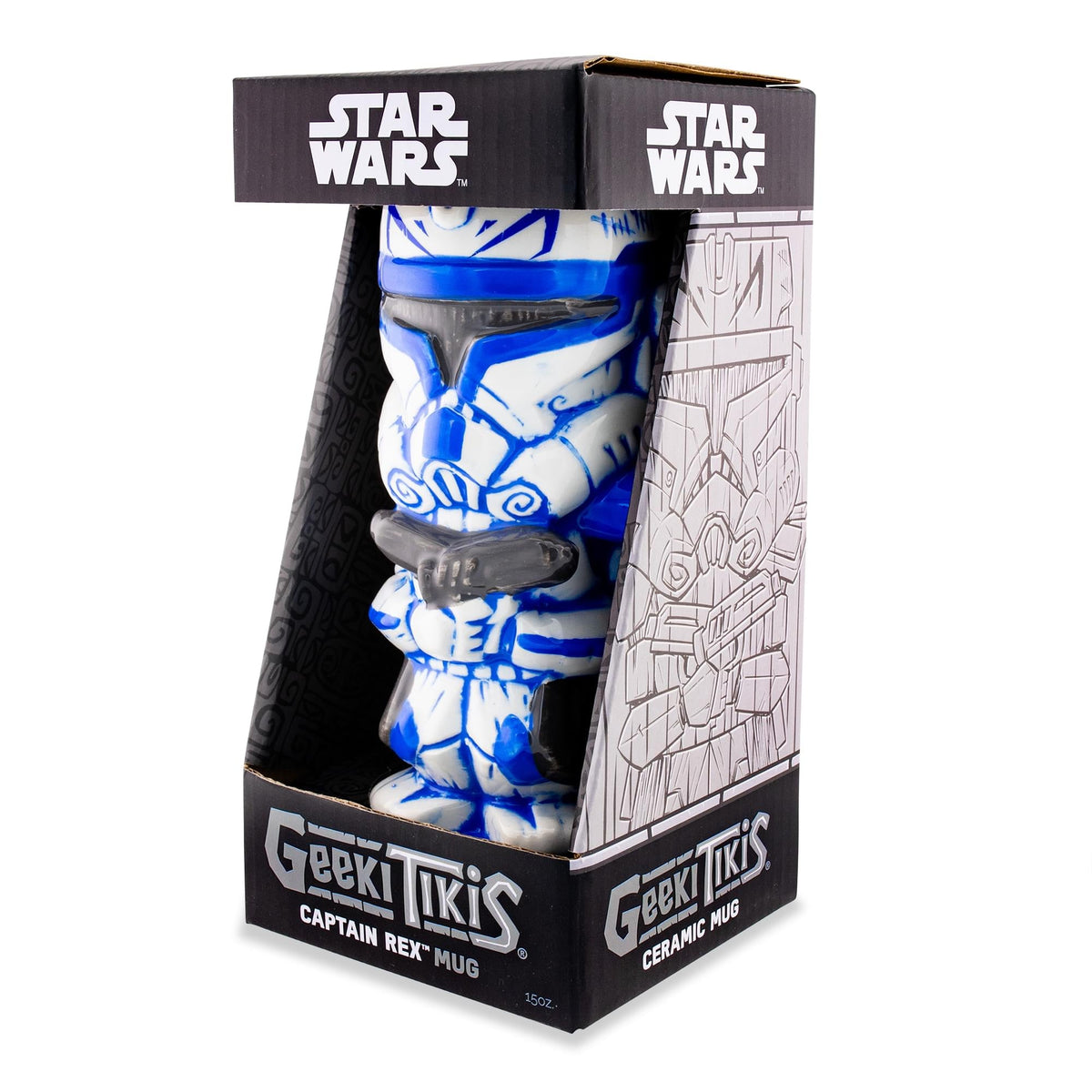 Geeki Tikis Star Wars Captain Rex Ceramic Mug | Holds 15 Ounces
