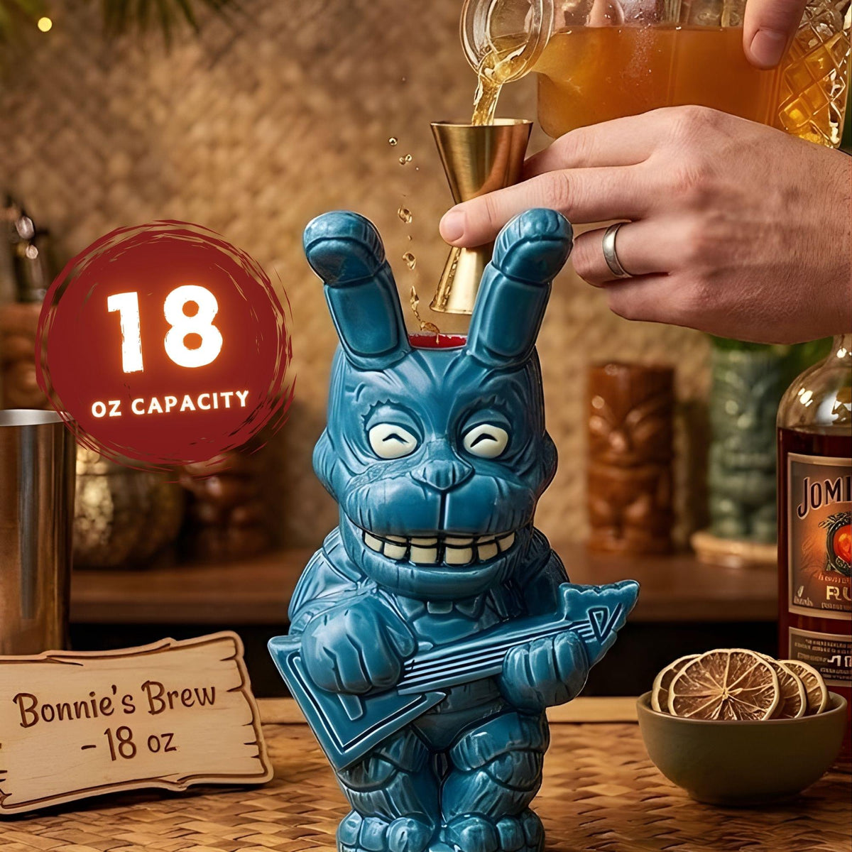 Geeki Tikis Five Nights At Freddy's Bonnie The Rabbit 18-Ounce Ceramic Mug
