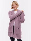 Asteria Long Cardigan Sweater - Purple
