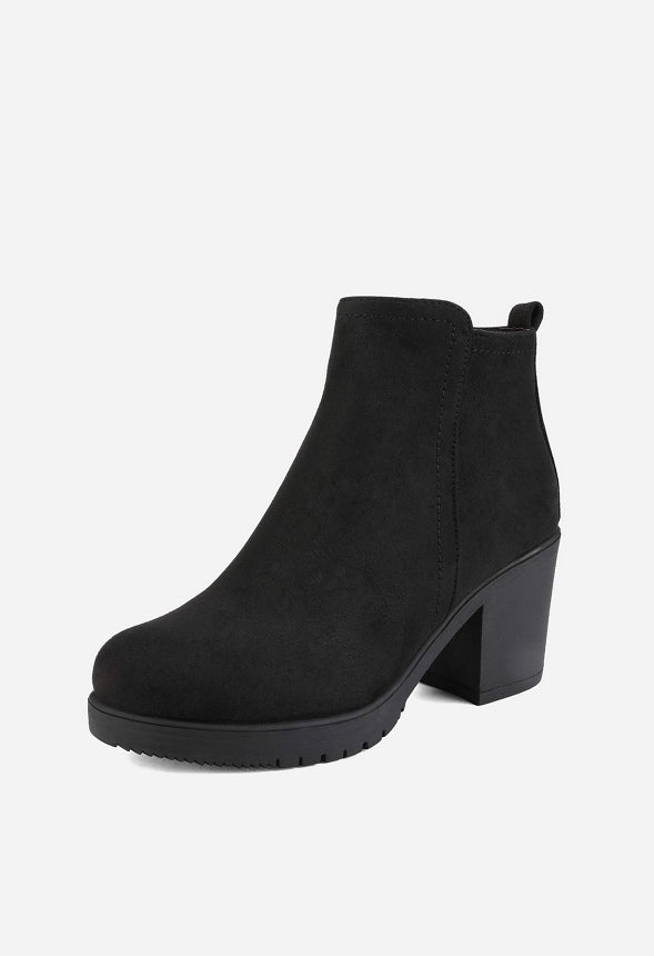 Low Heel Chunky Ankle Boot