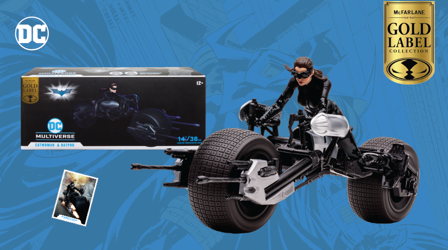 7IN SCALE VEHICLES BATPOD (THE DARK KNIGHT RISES) WITH CATWOMAN