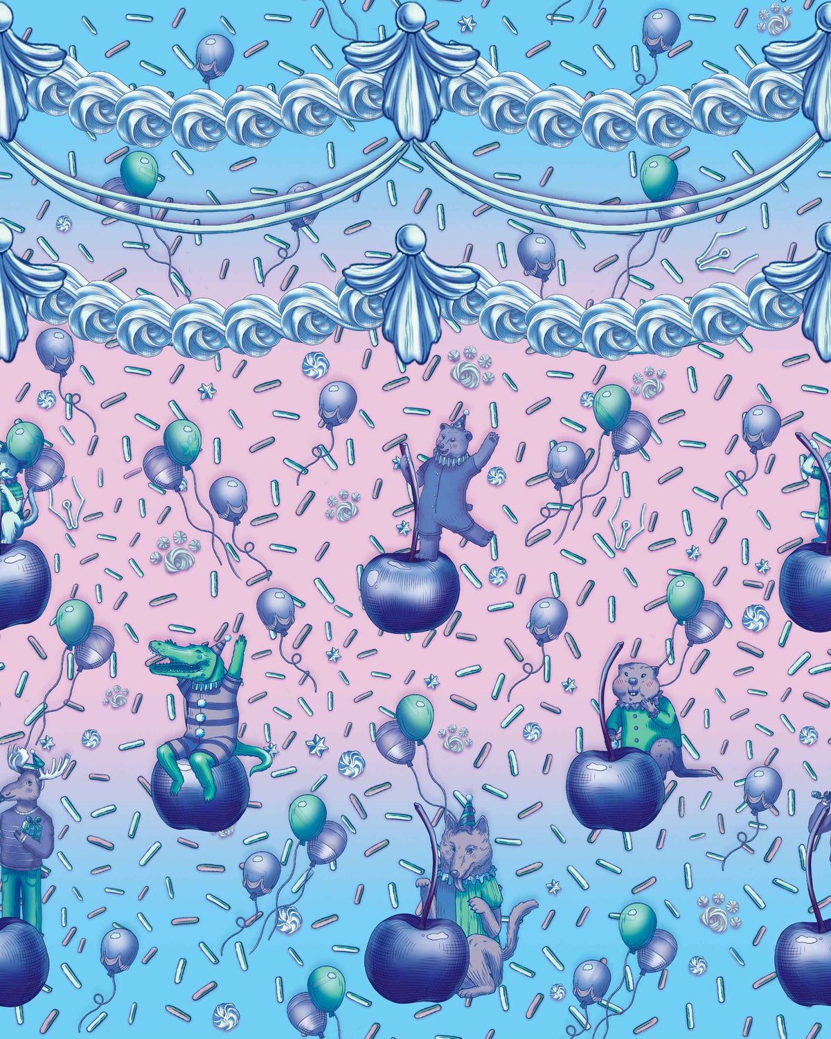 Gift Wrapping Paper - Blue Revelry