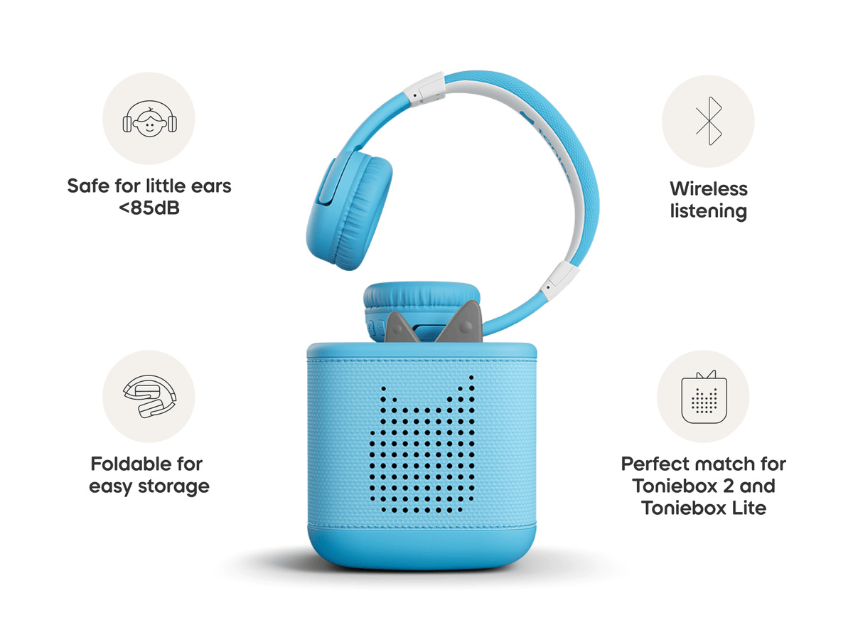 Bluetooth Headphones: Sky Blue