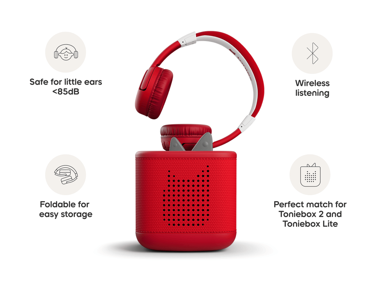 Bluetooth Headphones: Sunset Red